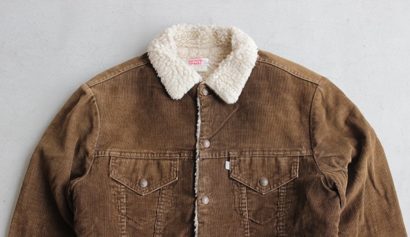 VINTAGE corduroy boa JACKET