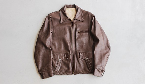 40s Deerskin Leather Sports Jacket】最高の革質を誇るディアスキンが