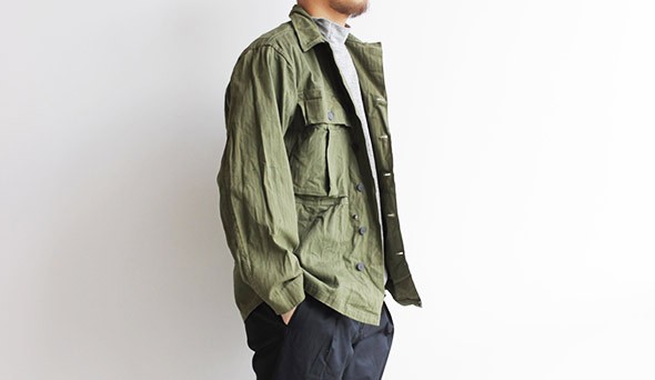 40s M-43 HBT Jacket】着込むこと良い風合いをますヘリンボーンツイル