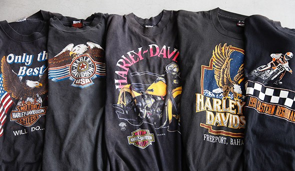 80-90s Harley Davidson Vintage T-Shirts】アメリカらしさを感じる