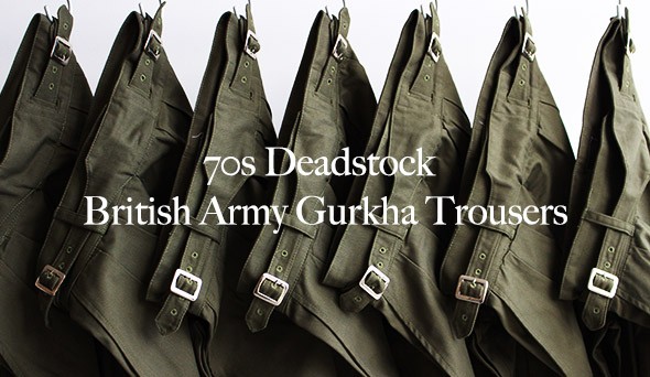 DEADSTOCK】70s British Army Gurkha Trousers.希少なイギリス軍の