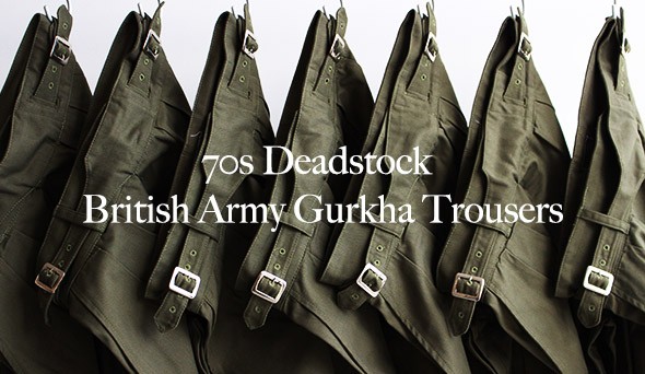 DEADSTOCKs British Army Gurkha Trousers.希少なイギリス軍の