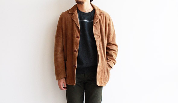 VINTAGE】60s McGREGOR Seude Boa Coat.柔らかく上質なスエードが使 ...