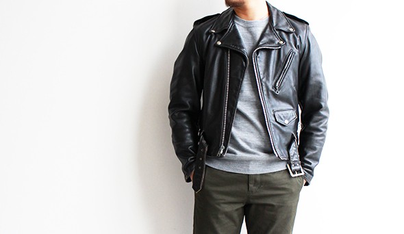 VINTAGE】90s Schott Double Riders Jacket 『118』最高の革質を誇る