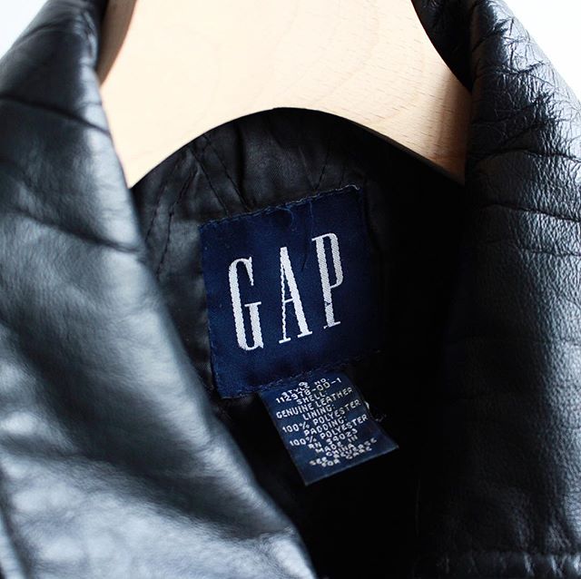 90s Old Gap Leather Jacket】・個人的にも注目をしているオールド ...