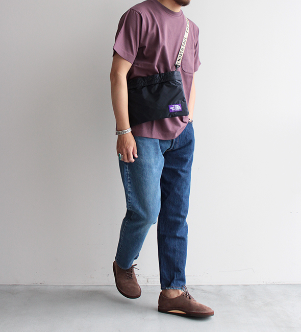 The north face purple label shop lightweight logo tape shoulder bag
