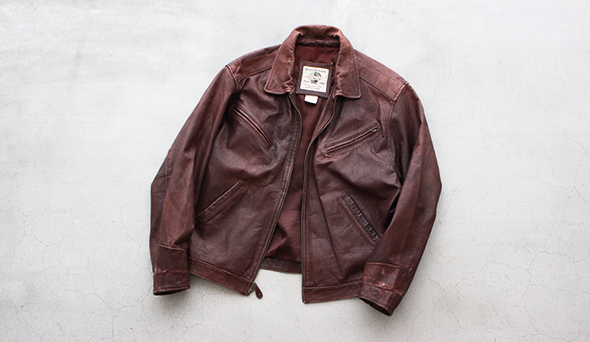 VINTAGE】80s BANANA REPUBLIC Leather Jacket.作り込みの