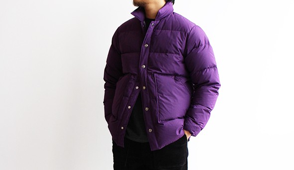 the north face purple label polyester wool stuffed shirt