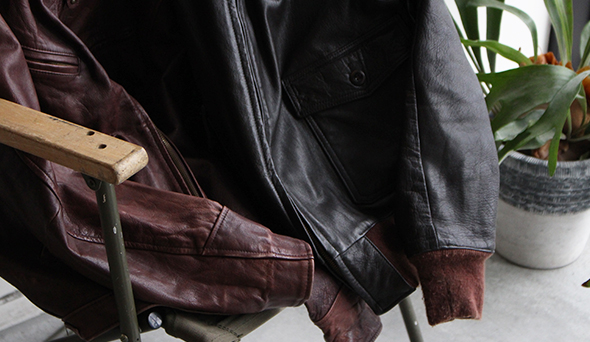 VINTAGE】80s BANANA REPUBLIC Leather Jacket.作り込みの素晴らしい 