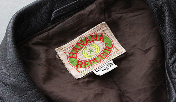 【VINTAGE】80s BANANA REPUBLIC Leather Jacket.作り込みの素晴らしいレザージャケット。 | blog