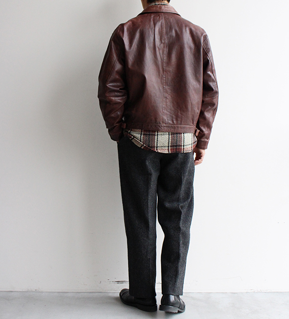 VINTAGE】80s BANANA REPUBLIC Leather Jacket.作り込みの素晴らしい 