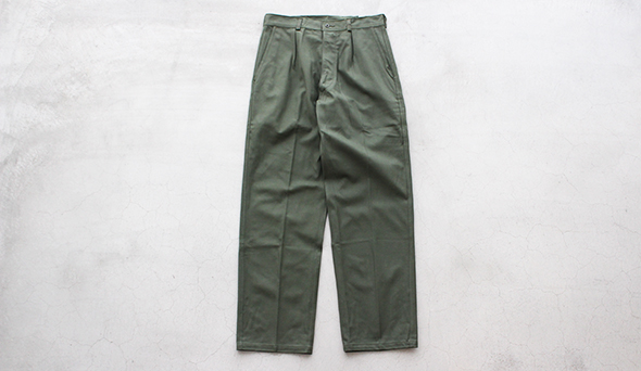 DEADSTOCK】60-70s French Air Force Utility Trousers.素材 