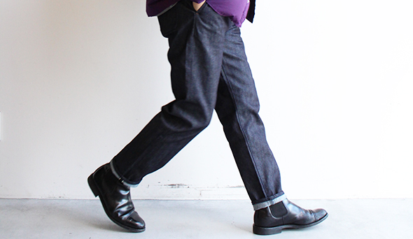 STILL BY HAND / スティル バイ ハンド】One Tuck Tapered Denim Pants