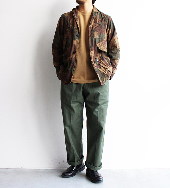DEADSTOCK】70-80s French Air Force Utility Trousers.素材