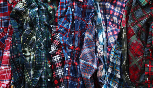 Made By Sunny Side Up】Remake Flannel Patchwork Shirt.年末に向けて