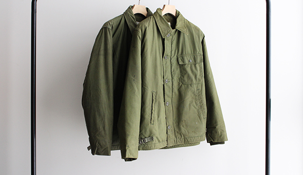 VINTAGE】80s U.S.Navy A-2 Deck Jacket.雰囲気の良い個体のみを