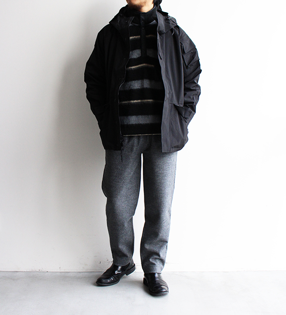 DEADSTOCK】00s Swedish Army Field Jacket “Black”抜群にクールな