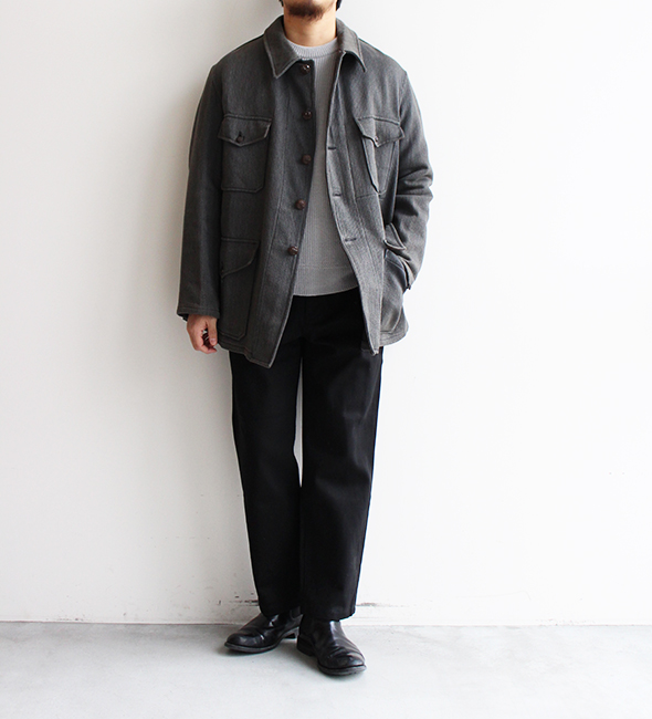 DEADSTOCK】40-50s French Cotton Pique Hunting Jacket.スペシャルな1