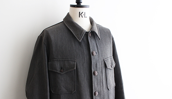 DEADSTOCK】40-50s French Cotton Pique Hunting Jacket.スペシャルな1 
