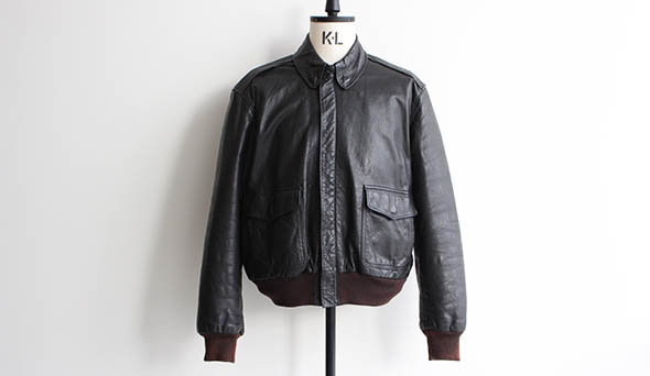 VINTAGE】80's L.L.Bean A-2 Type Leather Jacket .LL Beanの