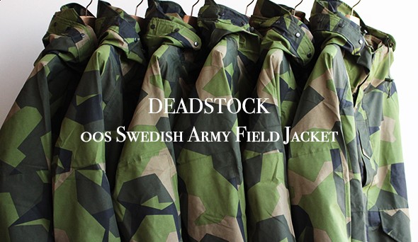 DEADSTOCK】00s Swedish Army Field Jacket ”M90 Camo & Black”お探し