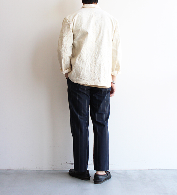 70s ITALIAN WORK CHINA イタリア チャイナジャケット 白 DEADSTOCK】70s Italyan Work China Jacket.とても珍しい生成り