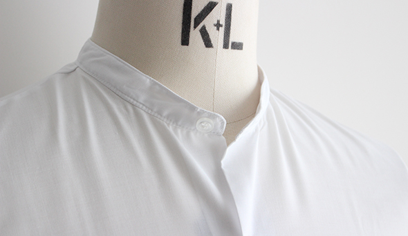 DEADSTOCK】70s Australian Army Officer Shirts.バンドカラーが