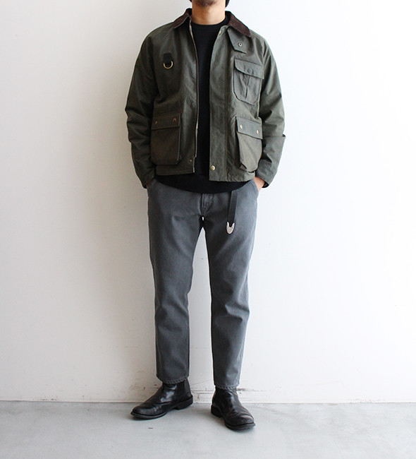 YOUSED レザージャケット Barbourスペイ型 メンズ