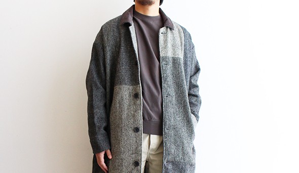 Yoused】Old Harris Tweed Remake Balmacaan Coat.ハリスツイードを ...