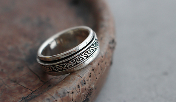 VINTAGE】80s Vintage Taxco Mexican Silver Spinner Ring.探し