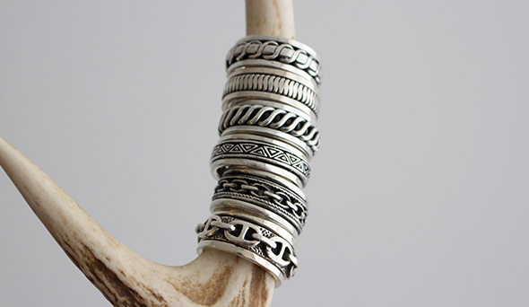 VINTAGE】80s Vintage Taxco Mexican Silver Spinner Ring.探し