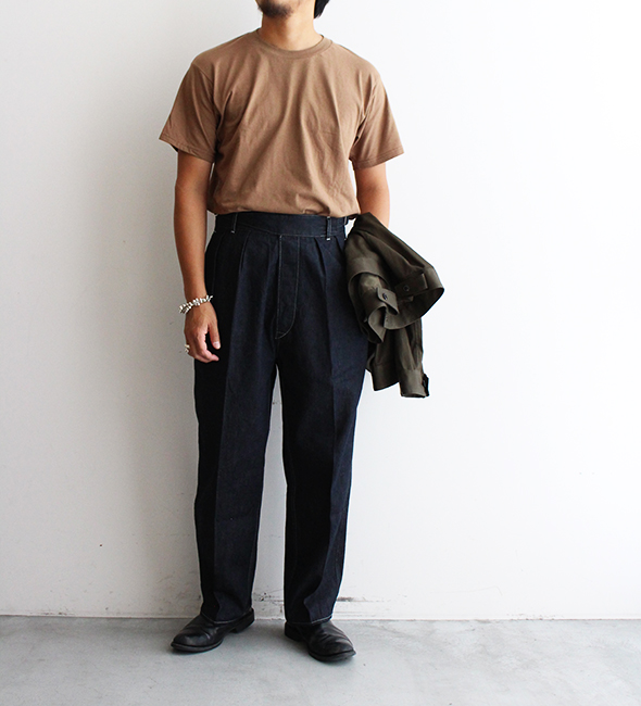 【Kaptain Sunshine / キャプテン サンシャイン】Denim Gurkha Trousers “Older Indigo”この