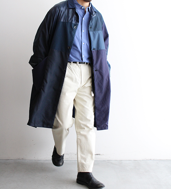 Made By Sunny Side Up】Remake Nylon Coat .異素材の古着を使った新た