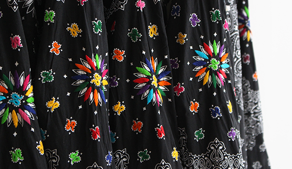 Oaxaca / オアハカ】Made IN USA Bandana Shirts “Hand Embroidery In