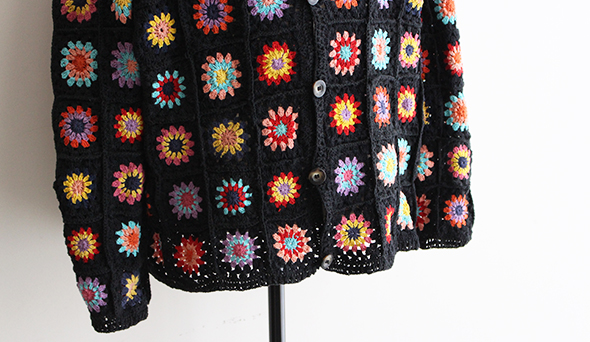 MacMahon Knitting Mills By Niche】Crochet Cotton Cardigan 