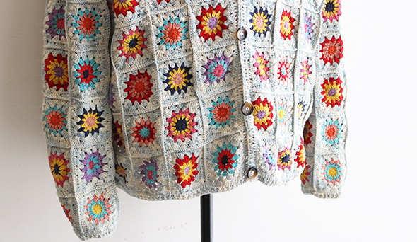 MacMahon Knitting Mills By Niche】Crochet Cotton Cardigan 