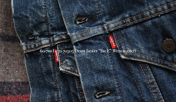 VINTAGE】60-70s Levis 70505 Denim Jacket ”Big E” With blanketを2点