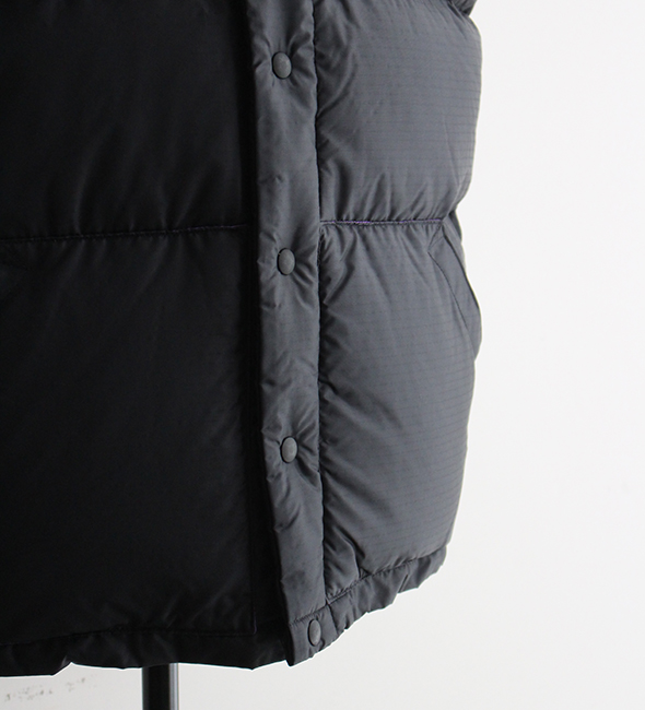 極美品 VALENZA ♡ ダウンベスト 黒 グレー系 THE NORTH FACE PURPLE LABEL(ザノースフェイスパープルレーベル