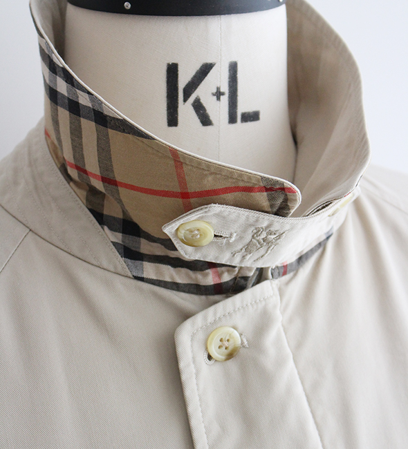 VINTAGE】80-90s Burberry Harrington Jacket.トロッとした上質